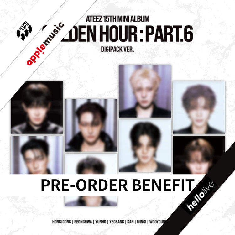 (POB) ATEEZ - GOLDEN HOUR : Part.6 (DIGIPACK Ver. - Random Cover)