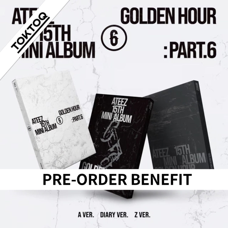 (TOKTOQ POB) ATEEZ - GOLDEN HOUR : Part.6 (SET)