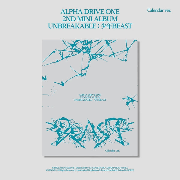 (PRE-ORDEN) ALPHA DRIVE ONE - UNBREAKABLE : 少年BEAST [Calendar Ver.]