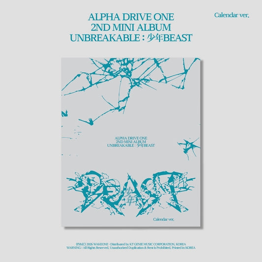 (PRE-ORDEN) ALPHA DRIVE ONE - UNBREAKABLE : 少年BEAST [Calendar Ver.]