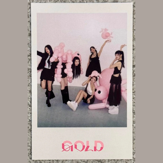 ITZY Grupal Photocard/Polaroid - Gold (MusicKorea POB)