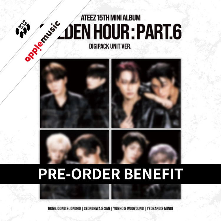 (POB) ATEEZ - GOLDEN HOUR : Part.6 (DIGIPACK UNIT Ver. - Random Cover)
