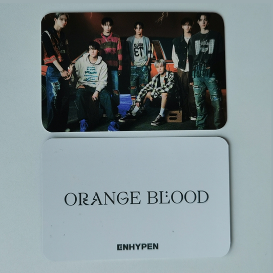 Enhypen Grupal Photocard - ORANGE BLOOD MUSICKOREA POB