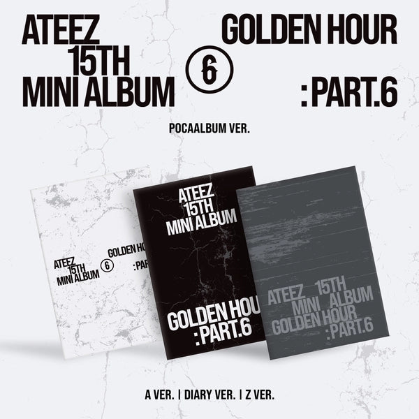 (PRE-ORDEN) ATEEZ - GOLDEN HOUR : Part.6 (POCAALBUM Ver. - Random Cover)