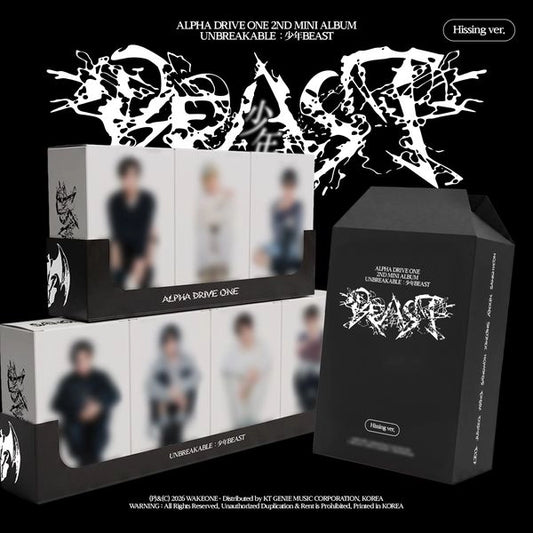 (PRE-ORDEN) ALPHA DRIVE ONE - UNBREAKABLE : 少年BEAST [Hissing Ver. - Random Cover]