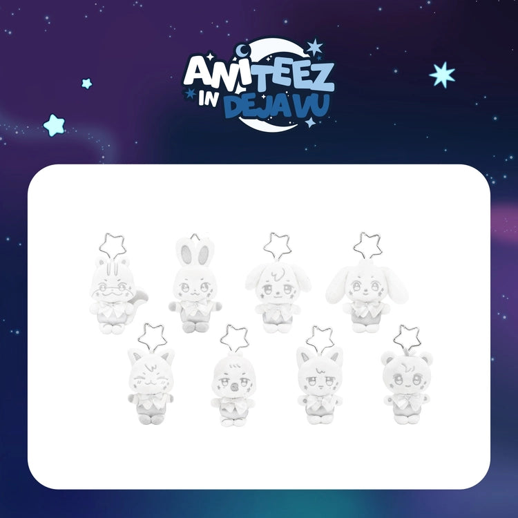 (PRE-ORDEN) ATEEZ - [ATEEZ X ANITEEZ POP-UP [ANITEEZ IN DEJA VU] MD] SILVER ANITEEZ PLUSH KEYRING