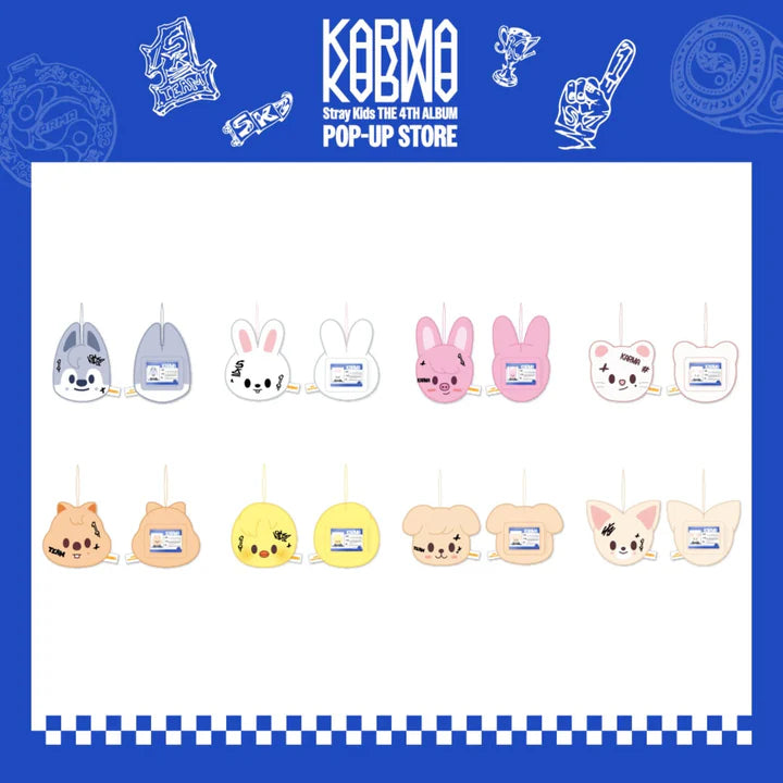 STRAY KIDS – KARMA POP UP STORE OFFICIAL MD SKZOO NAME TAG (ENTREGA INMEDIATA)