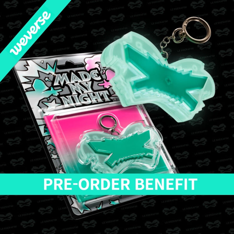 (POB) LE SSERAFIM - Made My Night (Glow Clicker Keychain Mint ver.)