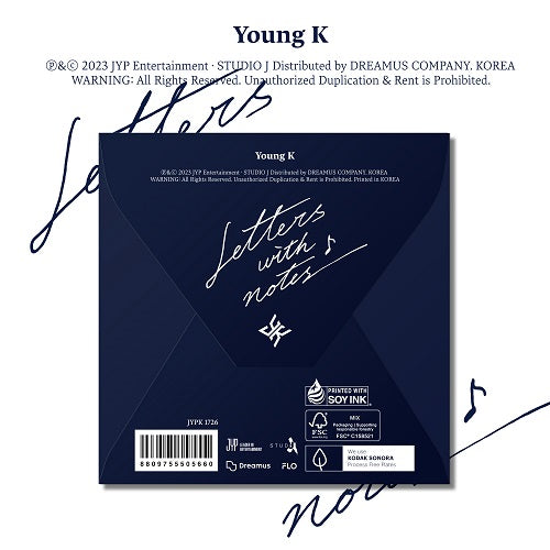 YOUNG K (DAY6) – Letters with notes (Digipack Ver.) ENTREGA INMEDIATA